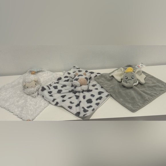 Disney Other - Disney and others Plush Security Blankets - Lovey Dumbo sheep cow / comfort